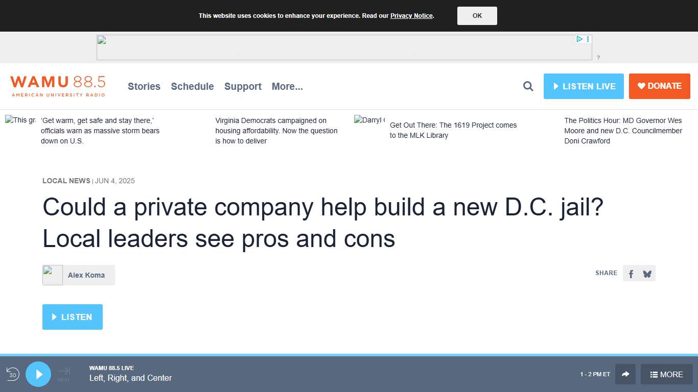 D.C. Considers a Public-Private Partnership for a New Jail